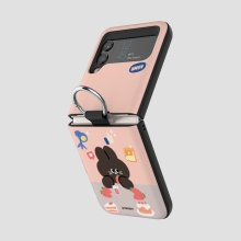 [TryCozy] 블랙래빗 버킷리스트 갤럭시Z플립시리즈 고리형 카드도어범퍼케이스