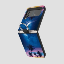 [TryCozy] 밤하늘달 갤럭시Z플립시리즈 고리형 카드도어범퍼케이스