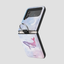 [TryCozy] 달빛고래 갤럭시Z플립시리즈 고리형 카드도어범퍼케이스