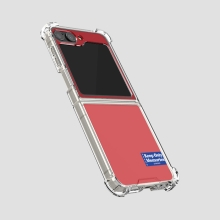 [TryCozy] 솔리드 라벨 다크 갤럭시Z플립시리즈 투명범퍼케이스