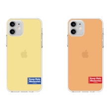 [TryCozy] 솔리드 라벨 프레쉬 투명젤리케이스