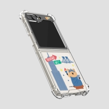 [TryCozy] 쿼카 여행 갤럭시Z플립시리즈 투명범퍼케이스