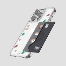 [TryCozy] 동물꽃 프레임 카드투명하드케이스