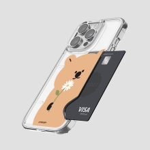 [TryCozy] 쿼카 플라워 카드투명하드케이스