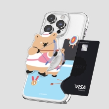 [TryCozy] 쿼카 운동회 아크릴 스마트톡 카드투명하드케이스