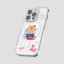 [TryCozy] 쿼카 여름 휴가 클리어 렌즈가드 마그네틱 젤하드 케이스