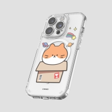 [TryCozy] 야옹이 박스 클리어 렌즈가드 마그네틱 젤하드 케이스