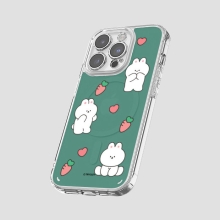 [TryCozy] 바니 푸드 클리어 렌즈가드 마그네틱 젤하드 케이스