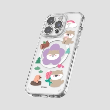 [TryCozy] 동물꽃 소풍 클리어 렌즈가드 마그네틱 젤하드 케이스