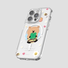 [TryCozy] 꿀벌 쿼카 클리어 렌즈가드 마그네틱 젤하드 케이스
