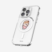 [Silver Bell]실버벨 뽀시래기 쟈근콩 클리어 렌즈가드 마그네틱 젤하드 케이스