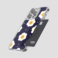 [TryCozy] 스마일플라워 카드투명하드케이스