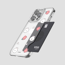 [TryCozy] 바니 플라워 카드투명하드케이스