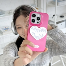 [TryCozy] 러브러브 레터링 3D곡면하드케이스+미러 스마트톡