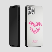 [TryCozy] 러브러브 레터링 미러범퍼케이스