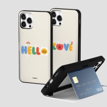 [TryCozy] 말랑말랑 키치 레터링 카드도어범퍼케이스