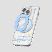 [TryCozy] 쉐어 웨이브 클리어 렌즈가드 마그네틱 젤하드 케이스+미러 투명 마그네틱 톡