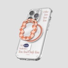 [TryCozy] 저스트 체크 웨이브 클리어 렌즈가드 마그네틱 젤하드 케이스+미러 투명 마그네틱 톡