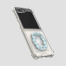 [TryCozy] 저스트 체크 웨이브 미러 스마트톡 갤럭시Z플립시리즈 투명범퍼케이스