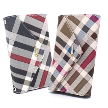 르마노 체크 지퍼 핸드백 다이어리 케이스