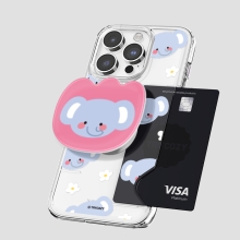 [TryCozy] 동물꽃 패턴 에폭시톡 카드투명하드케이스