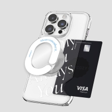 [TryCozy] 세리프 레터링 미러 스마트톡 카드투명하드케이스