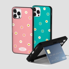 [TryCozy] 스마일데이지 패턴 카드도어범퍼케이스