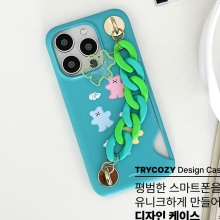 [TryCozy] 구미베어 체인 카드 3D곡면하드케이스
