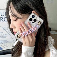 [TryCozy] 구미베어 체인 클리어 에어쿠션 젤하드케이스