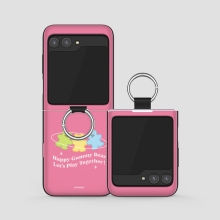 [TryCozy] 구미베어 갤럭시Z플립시리즈 고리형 카드도어범퍼케이스