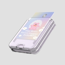 [TryCozy] 구미베어 갤럭시Z플립시리즈 클리어 카드 하드케이스