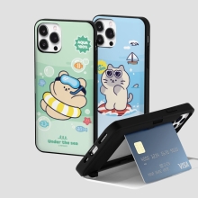 [TryCozy] 애니멀 썸머비치 카드도어범퍼케이스