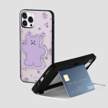 [TryCozy] 플라워 구미베어 카드도어범퍼케이스+아크릴 스마트톡