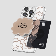 [TryCozy] 말랑말랑 드로잉 패턴 에폭시톡 카드투명하드케이스