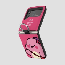 [TryCozy] 리틀티노 커플 갤럭시Z플립시리즈 고리형 카드도어범퍼케이스