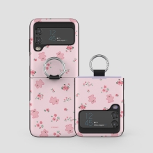 [TryCozy] 플라워 구미베어 갤럭시Z플립시리즈 고리형 카드도어범퍼케이스