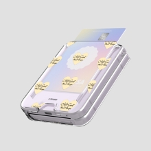 [TryCozy] 하트 레시피 갤럭시Z플립시리즈 클리어 카드 하드케이스