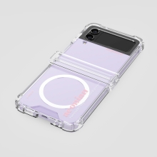 [TryCozy] 무드 갤럭시Z플립시리즈 힌지보호 맥세이프 투명범퍼케이스