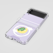 [TryCozy] 리틀티노의 하루 갤럭시Z플립시리즈 힌지보호 맥세이프 투명범퍼케이스