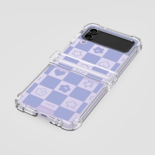 [TryCozy] 헤이 갤럭시Z플립시리즈 힌지보호 투명범퍼케이스