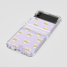 [TryCozy] 하트 레시피 갤럭시Z플립시리즈 힌지보호 투명범퍼케이스