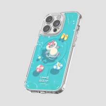 [TryCozy] 썸머 베케이션 클리어 렌즈가드 마그네틱 젤하드 케이스