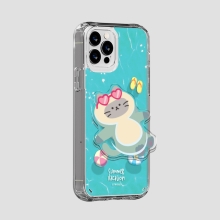 [TryCozy] 썸머 베케이션 아크릴 스마트톡 클리어 에어쿠션 젤하드케이스