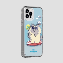 [TryCozy] 애니멀 썸머비치 아크릴 스마트톡 클리어 에어쿠션 젤하드케이스