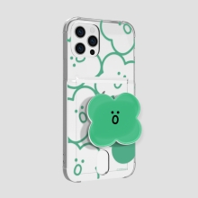 [TryCozy] 말랑말랑 드로잉 패턴 에폭시톡 클리어 에어쿠션 카드젤리케이스