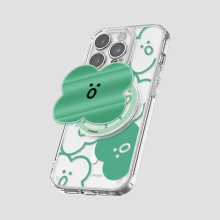 [TryCozy] 말랑말랑 드로잉 패턴 클리어 렌즈가드 마그네틱 젤하드 케이스+투명 마그네틱 톡