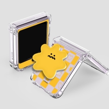 [TryCozy] 헤이 에폭시톡 갤럭시Z플립시리즈 힌지보호 투명범퍼케이스