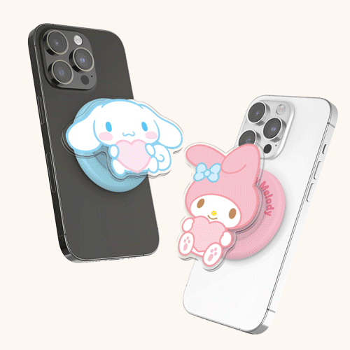 [Sanrio]산리오 캐릭터즈 하트 마그네틱 아크릴 스마트톡 단품(맥세이프 호환)