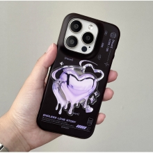 [TryCozy] 하트 레터링 3D곡면하드케이스+아크릴 스마트톡