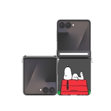 [PEANUTS]스누피 라이프 Z플립시리즈 오토 힌지 클리어 하드케이스